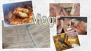 Vlog: Платья из секонда с примеркой/что проходят в 1 классе,тетрадки Лизы/рецепт вкусных голубцов/