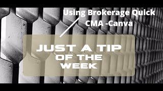 Using Canva to make a Quick CMA (Setting up for Quick CMA)