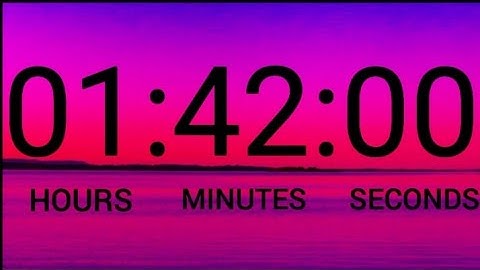 1 Hour and 42 Minute Timer | 102 Minute Timer | (HD) | @TIMER FOR SUCCESS | ‎@ExactTimer  
