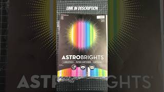 Astrobrights very colorful card stock paper is awesome ! 😱 #papercraft #paper #shorts