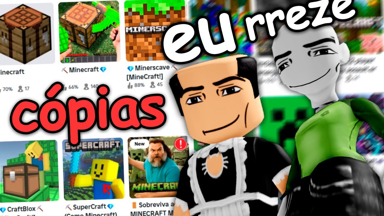 jogando as cópias horríveis do Minecraft no roblox (ft. rreze)