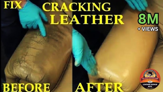 OUR LEATHER REPAIR DYES - used on this OLD FADED WORN LEATHER