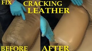 FIX CRACKING LEATHER - LEATHER REPAIR VIDEO *****
