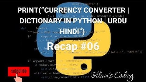 Currency Converter | Python Using Dictionary | Programming for beginners in Urdu | Hindi