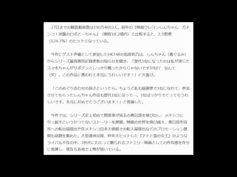 クレしん シリーズ最高興収