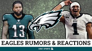 Eagles INTERESTED In Odell Beckham? Re-Sign Miles Sanders Or James Bradberry? Eagles Rumors & News
