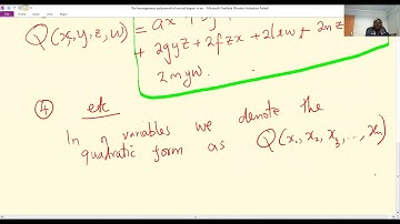 Quadratic Forms  Part 1 of 10