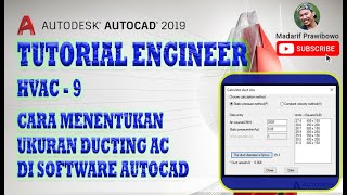 CARA MENENTUKAN UKURAN DUCTING AC - HVAC-09 #HVAC #ENGINEER #DUCTING #VRV #AUTOCAD screenshot 4