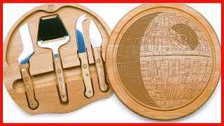 TOSCANA   a Picnic Time brand   Star Wars Death Star Circo Cheese Board and Knife Set