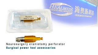 Cranial perforator, Surgical neurosurgery drill, self-stopping craniotomy drill chuck
