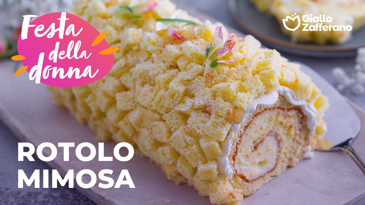 ROTOLO MIMOSA - VERSIONE SOFFICE e CREMOSA per la FESTA della DONNA🌞💛