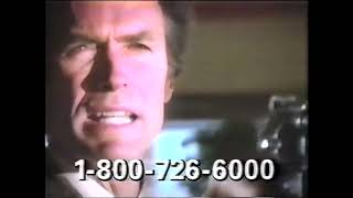 The Clint Eastwood Collection VHS Releases Ad (1990)