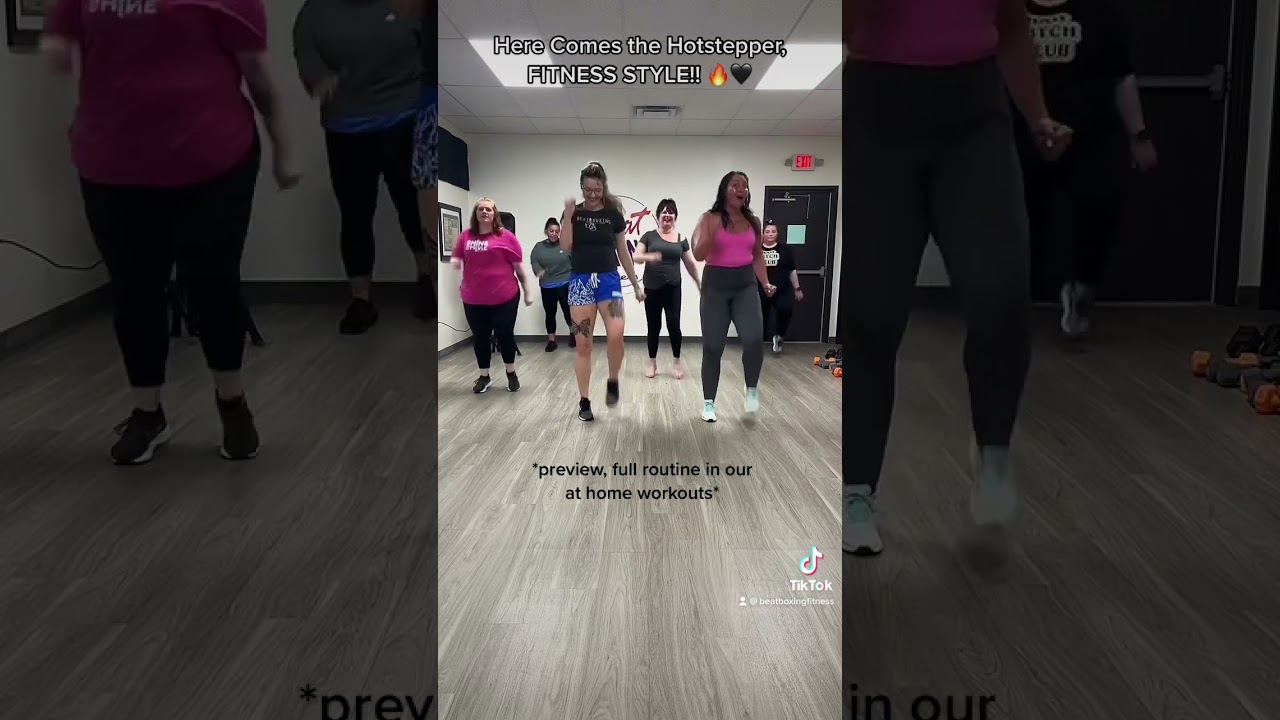 Here Comes the Hotstepper!! Full workouts through our Beat Boxing Fitness app on the App Store 🫶🏼