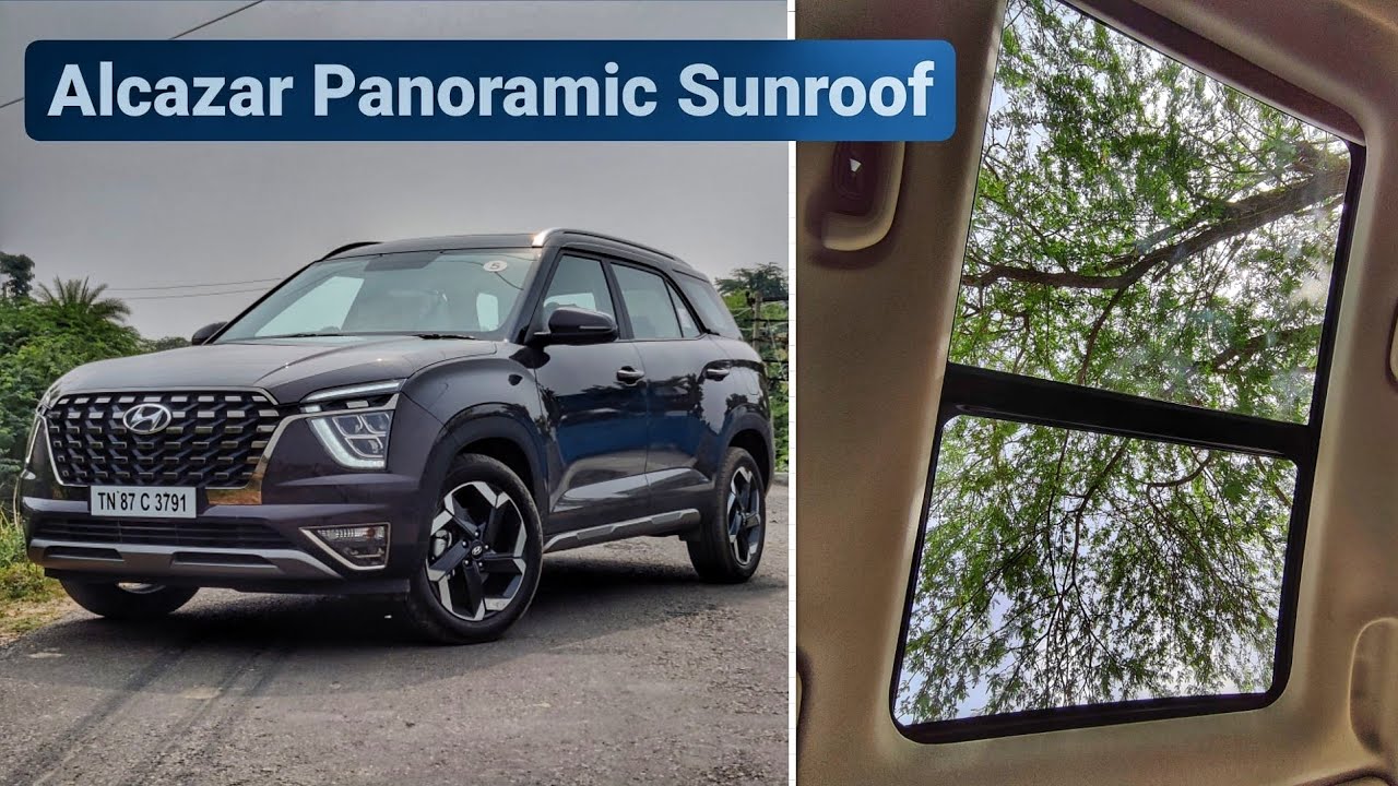 Hyundai Alcazar Panoramic Sunroof 2021 Hyundai Alcazar Bluelink