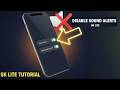 How to Disable Sound Alerts on SK Lite (Turn Off Notification Sounds) #SKLite #DisableSound