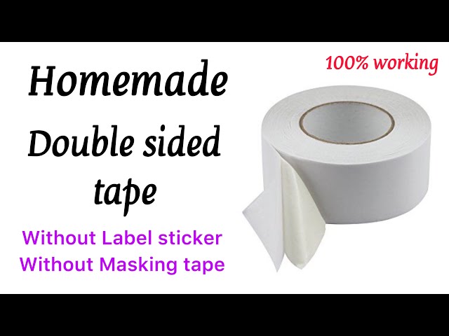 Homemade Double sided tape - how to make double sided tape at home easy