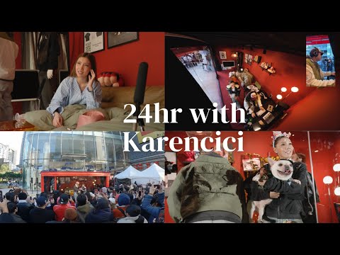 Karencici在信義區街上的透明箱裡待了整整24小時？！
