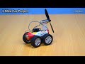 How To Make a Car At Home | 2 Mini Car Project | Simple Gadget
