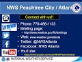 NWS Atlanta Weekly Weather Briefing July 23, 2020