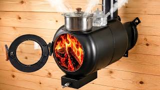 No Gas, No Electricity 😱 This 3-in-1 DIY Stove Gives You FREE Heat 🔥