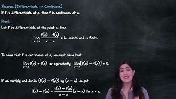7.4 Differentiable functions are continuous