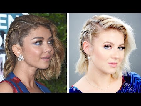 Sarah Hyland Inspired Braided Short Hairstyle Milabu Youtube