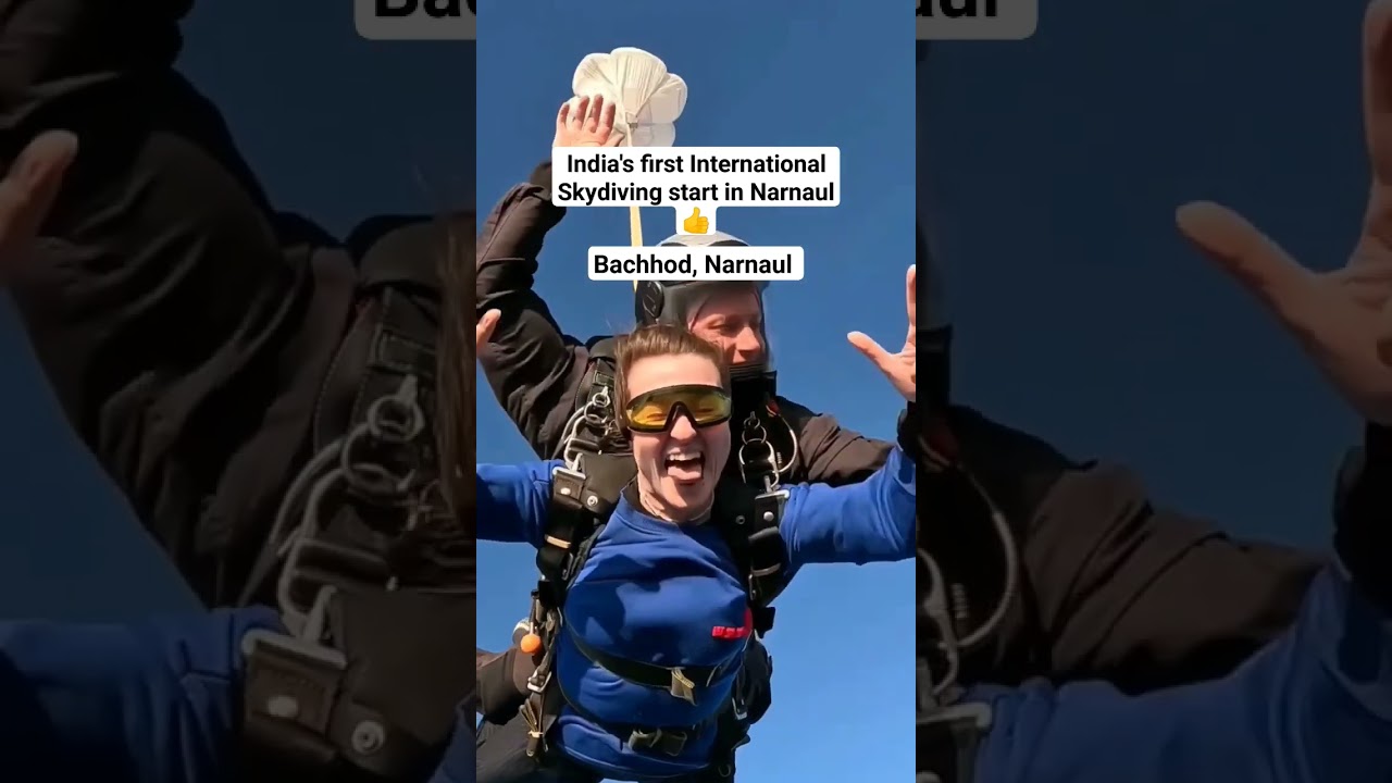 India's first International Skydiving start in Narnaul 