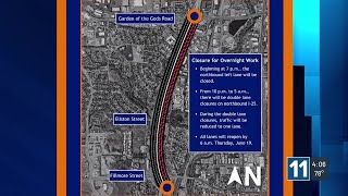 I-25 lane closures expected in Colorado Springs