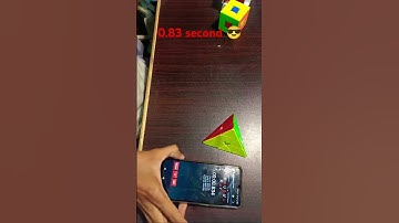 Sub 1 pyraminx solve 0.83 sec #rubikscube #pyraminx #viral #shorts