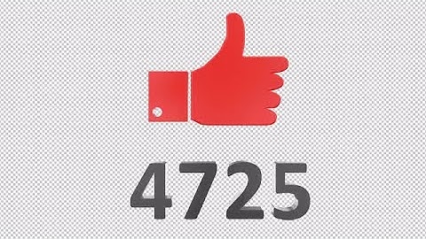 Thumb Up Likes Counter Stock Motion Graphics