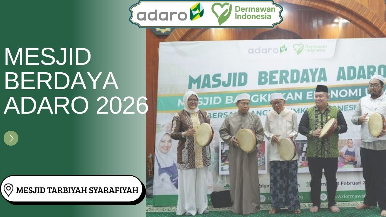 Peresmian Program Masjid Berdaya Adaro 2026 | Transformasi Masjid & Umat