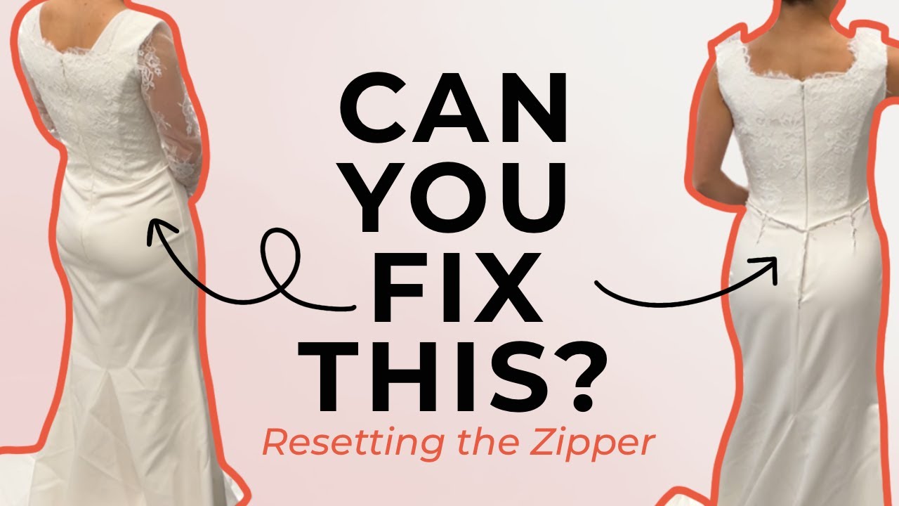 Fit Alterations on a Crepe Wedding Dress