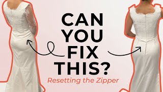 Fit Alterations on a Crepe Wedding Dress