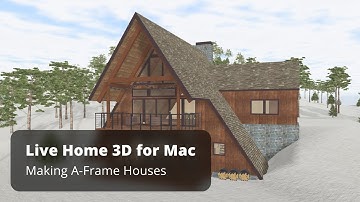 Making A-Frame Houses - Live Home 3D Pro for Mac Tutorials
