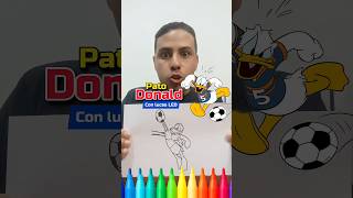 Pintando el PATO DONALD (futbolista) con luces LED