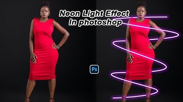 How To Created Neon Glow Lines Effect Around Person In Photoshop