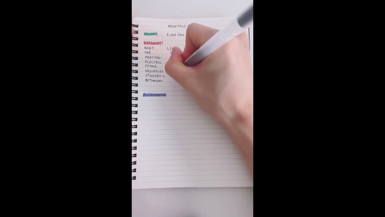 How To Create A Monthly Budget Quickly
