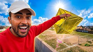 LATÃO DE 60cm BRILHANTE DE OURO CORTA 4 PIPAS.. ABRIU A BABIOLA EM 3 PEDAÇOS* 😱