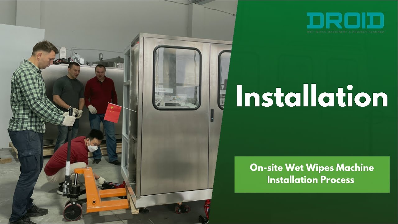 Wet Wipes Machine On-site Installation Process (2021)_DROID - YouTube