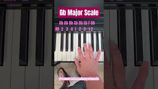 G Flat Major Scale Right Hand #pianotutorial #pianoscales