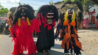 Kirab Barongan Satyo Singo Mudo Ngiring Anak Tetak Desa Suntri 