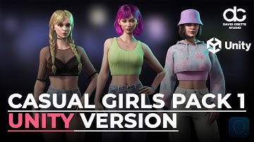 CASUAL WEAR GIRLS PACK 1 | UNITY demo | Game-ready 3D characters