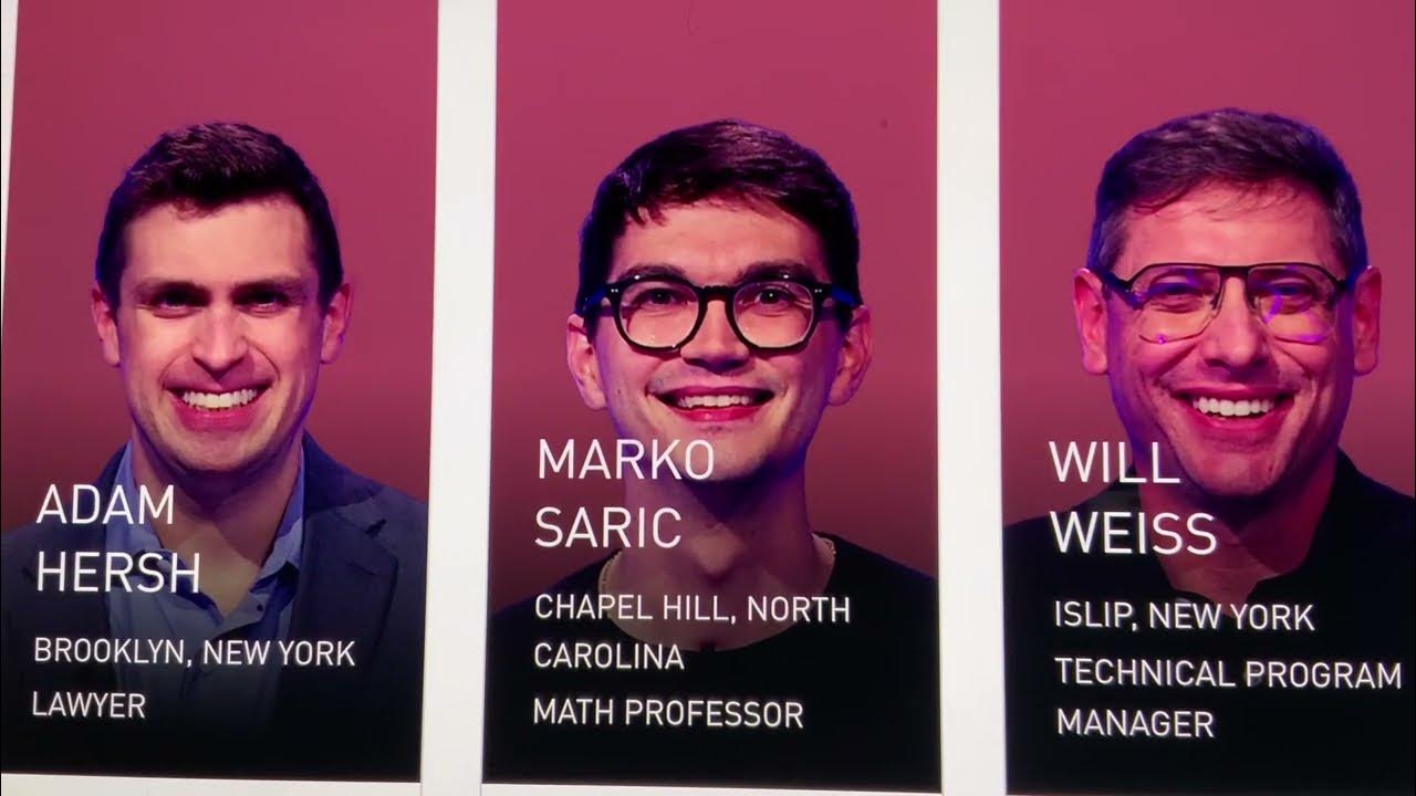 2025 JEOPARDY CHAMPIONS WILDCARD TOURNAMENT QUARTERFINAL MATCHES ARE
