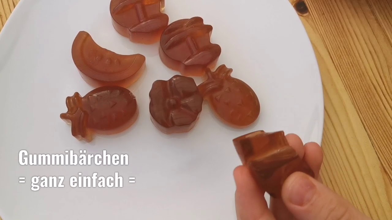 Gummibärchen ganz einfach selbermachen, mit Sirup, leckere Gummibären
