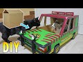 DIY Jurassic Park Car for Cats
