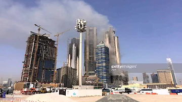 The Tallest Building In Dubai On Fire - Gif Maker  DaddyGif.com (see description)