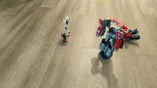 Gundam VS  transformers stop motion