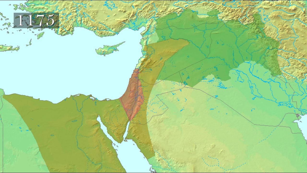 Saladin Crusades Map
