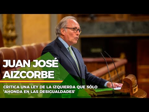 Ley de Empleo | Aizcorbe critica una ley de la izquierda que sólo 'ahonda en las desigualdades’