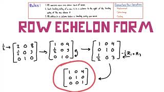 Learn Row Echelon Form in Under 60 Seconds!